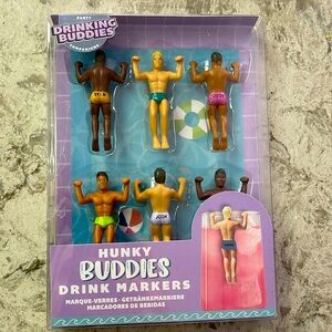 Hunky Buddies Drink Markers.